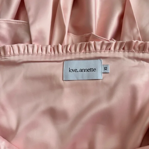 Love Annette Pink Ruffled Mini Dress - Picture 3 of 4